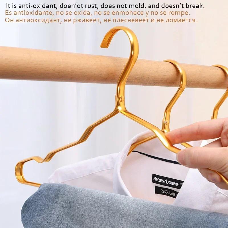 Porte-vêtements en aluminium, 10 pièces, cintres durables, antidérapants, en métal Durable, organisa