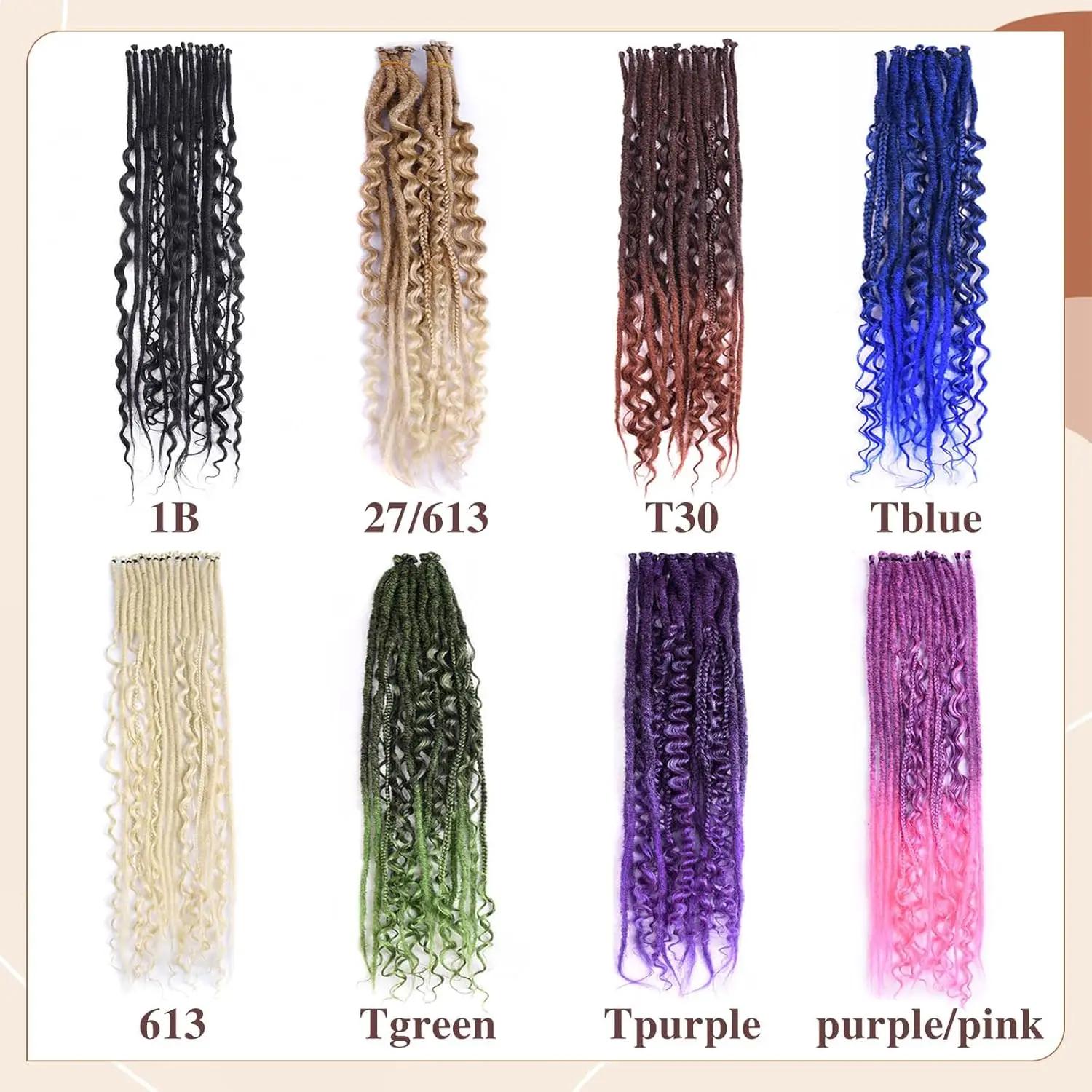 Extensions capillaires synthétiques 24 pouces, 16 brins/Lot, tresses SE Dreadlocs, 3 en 1, Style Hip