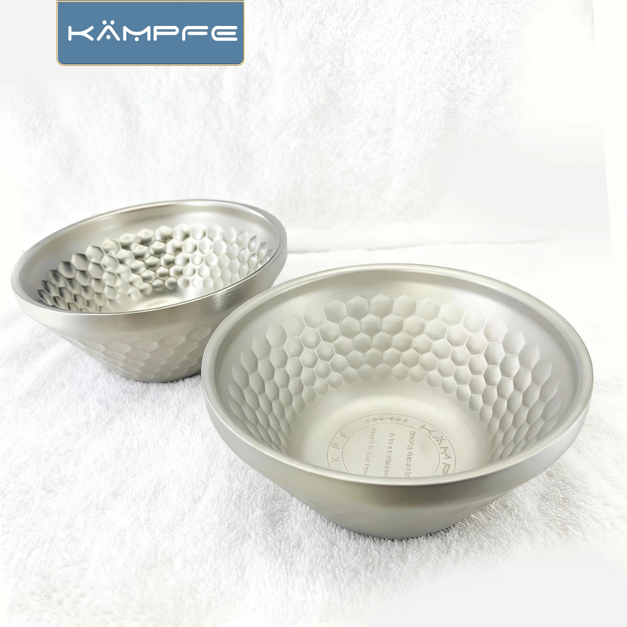 KAMPFE Bol à raser en acier inoxydable, double usage, pour la maison et les voyages, pour le nettoya