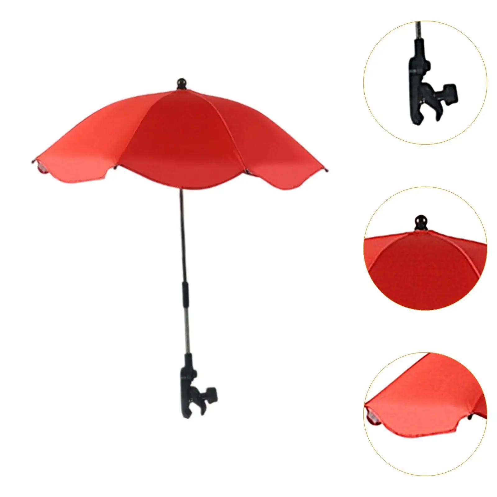 Parasol de poussette, chaise de Sport, Parasols avec pince réglable, Protection solaire, étanche, po