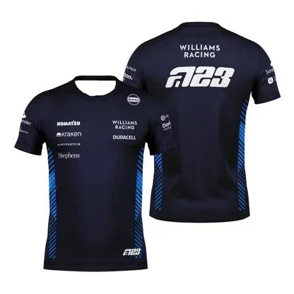 2025 F1 Williams équipe T-shirt Carlos Sainz formule un Alex Alben 2025 T-shirt hommes femmes enfant