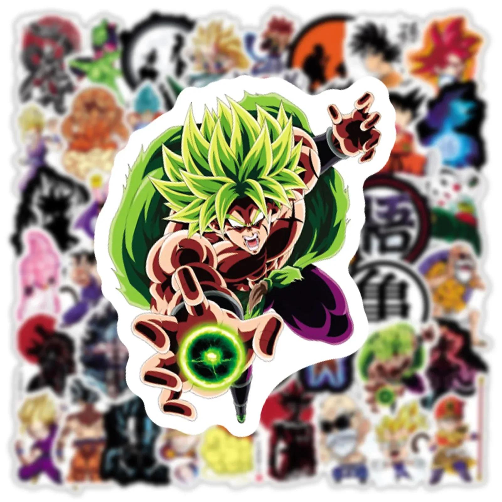 50/100/200 pièces Anime Dragon Ball autocollants pour enfants Graffiti Skateboard ordinateur portabl