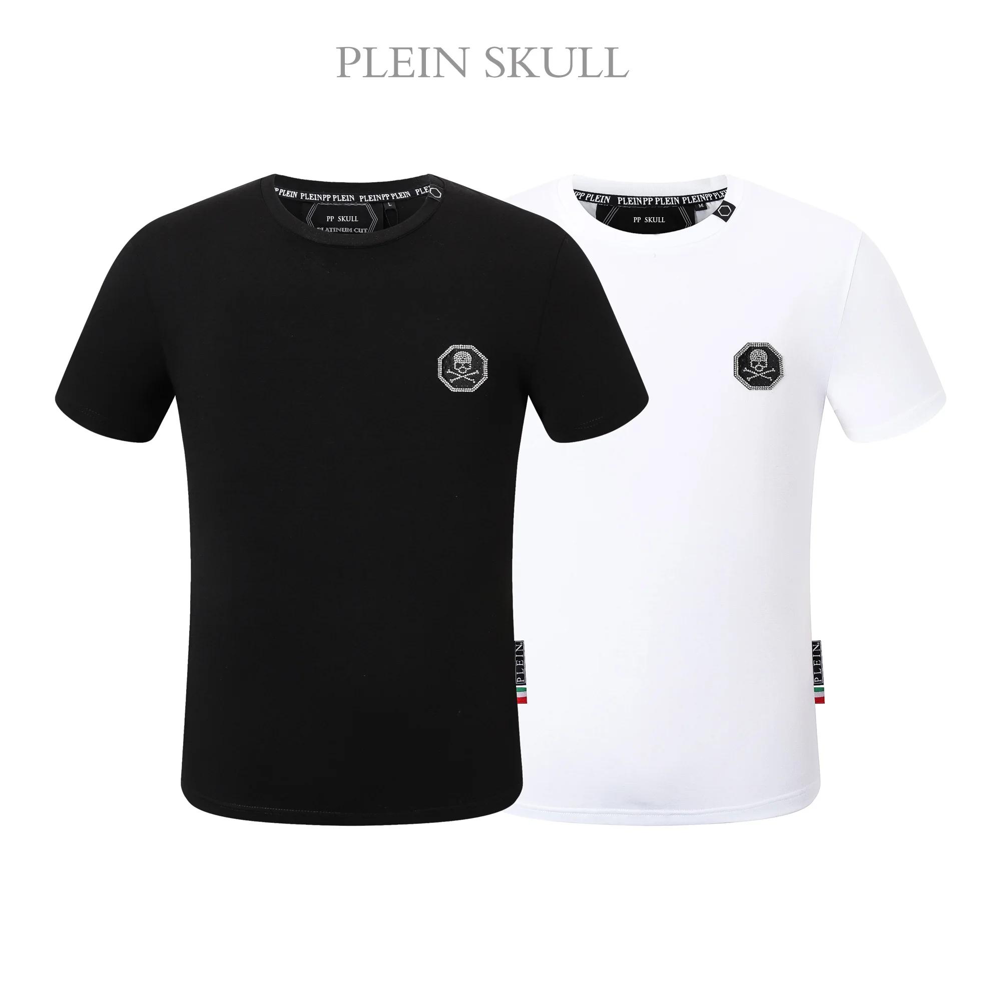 T-shirt en coton pour homme Plein Skull, nouvelle tendance, classique, respirant, décontracté, à man