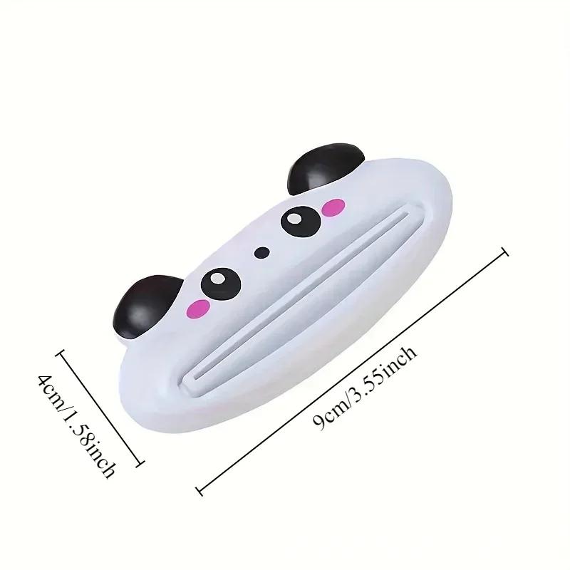 Distributeur de dentifrice roulant, mignon, dessin animé, Clips de nettoyage du visage, porte-dentif