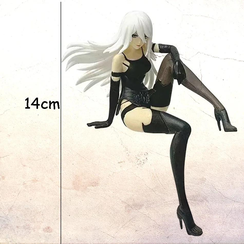 Figurine flambant neuve noir et blanc de 13 à 15cm, modèle de pose d'assise PVc, jouet cadeau de col