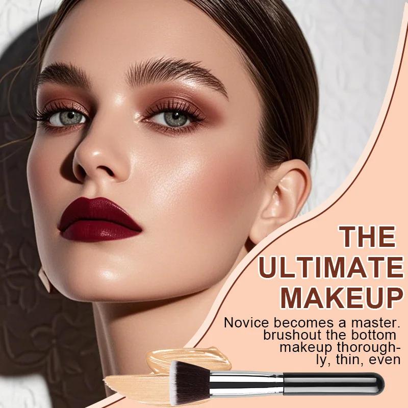 Ensemble professionnel de 14 pinceaux de maquillage doux et moelleux pour fond de teint, fard à paup