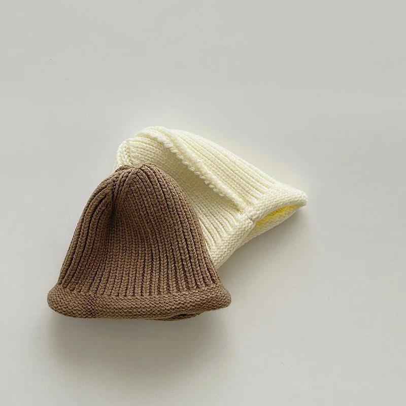 Bonnet en laine au crochet pour enfants, bonnet pull mignon pour bébé, bonnets chauds pour tout-peti