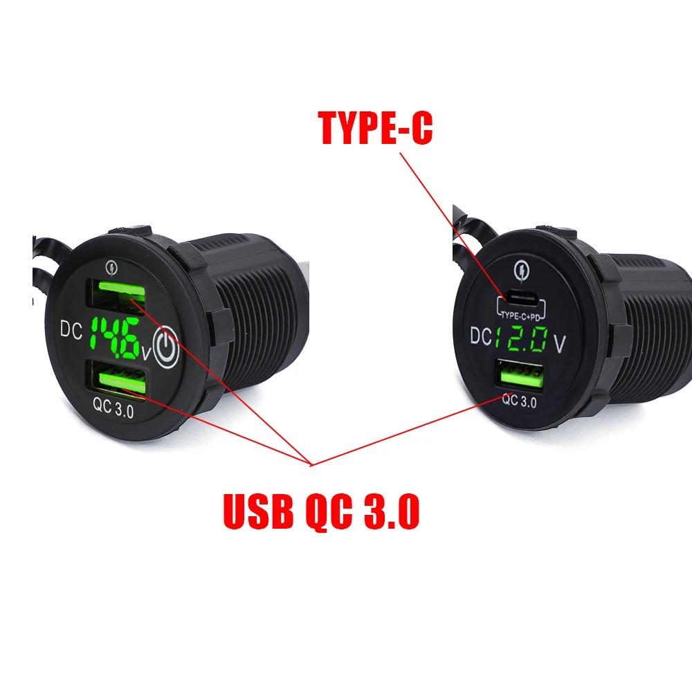 Caméra de moto pour Kawasaki Versys 650 Ninja400 Ninja650, téléphone portable TYPE-C, chargeur rapid