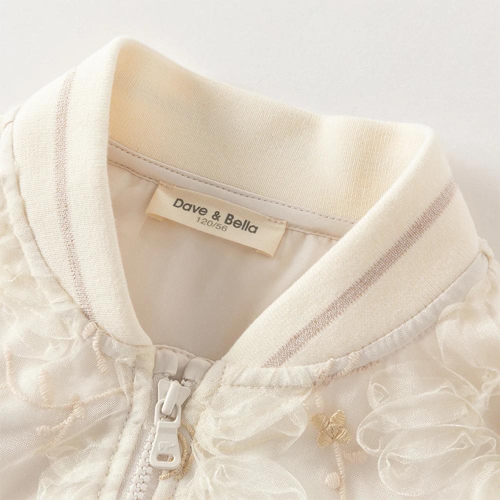 Dave Bella filles bébé Floral Baseball vêtements d'extérieur hauts printemps automne veste décontrac