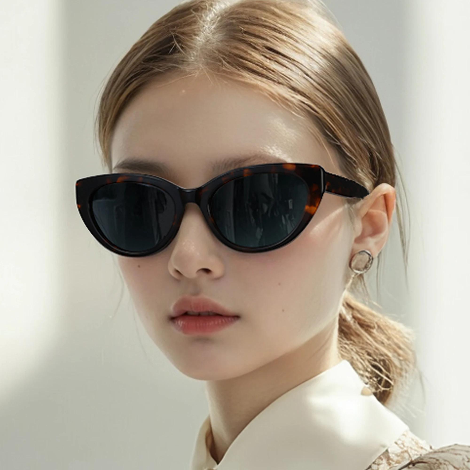 ZENOTTIC mode oeil de chat lunettes de soleil polarisées à la main acétate UV400 Protection lunettes