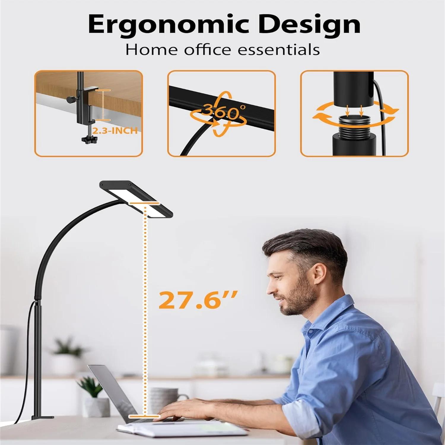 Barre lumineuse de moniteur LED pour écran d'ordinateur, lampe de bureau USB à intensité variable en