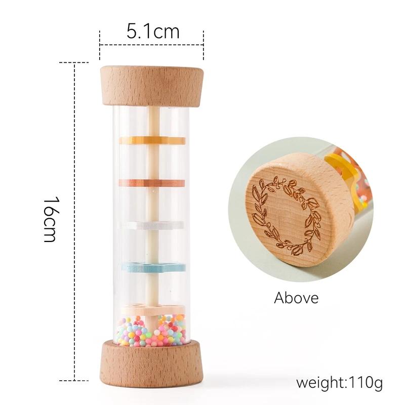 Jouets mentaires oriels Montessori pour enfants, anciers de pluie pour bébé, sablier arc-en-ciel, ho