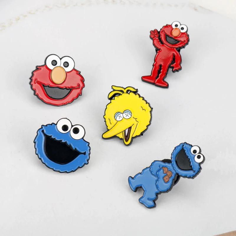 5 pièces/ensemble classique dessin animé émail broche animaux broches épinglettes Badges sur sac à d
