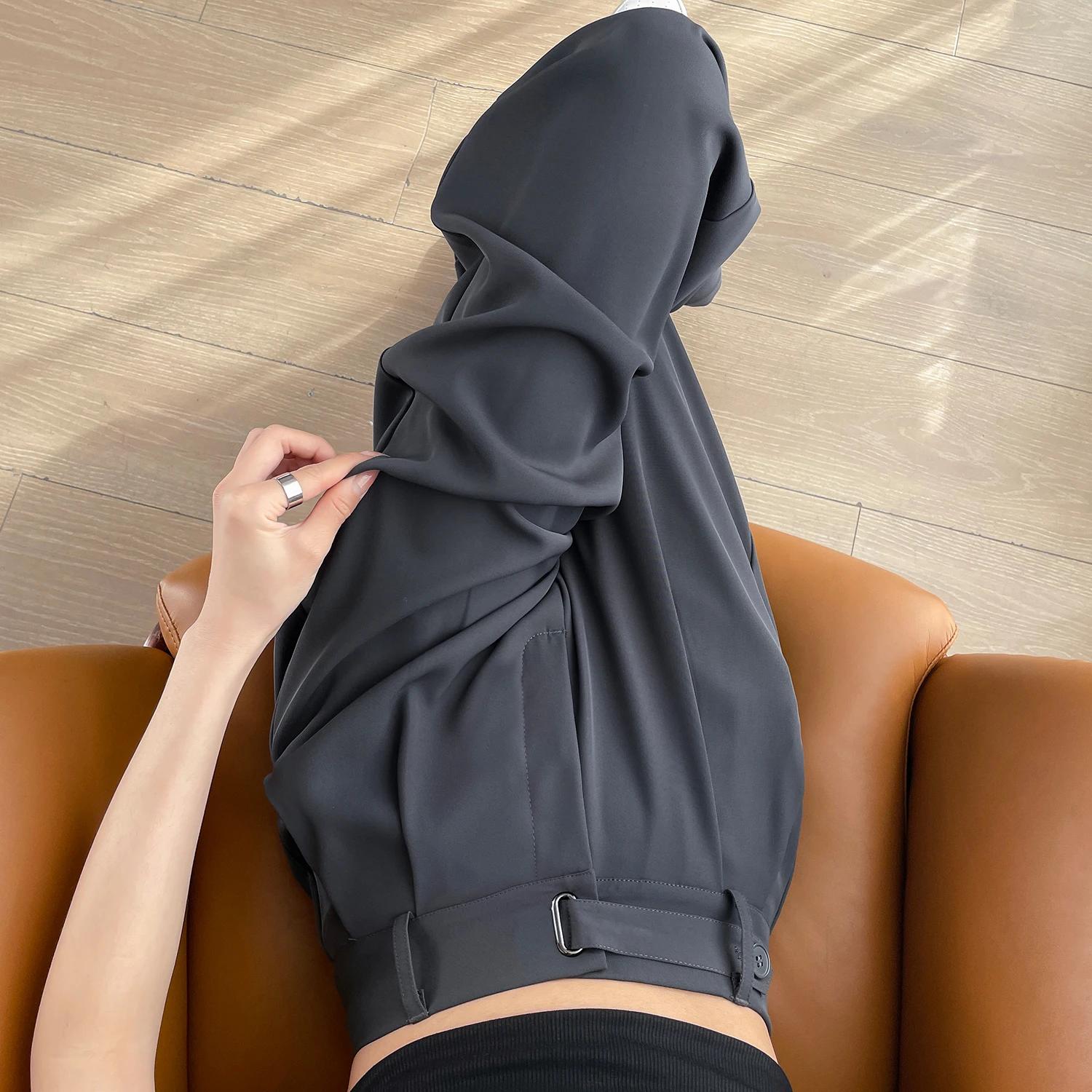Pantalon large taille haute uni pour femme, nouvelle collection printemps-été 2026, élégant, droit, 