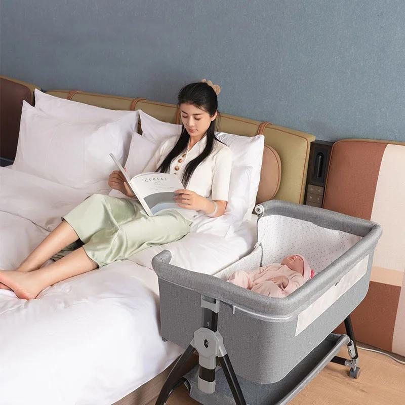 Berceau pour nouveau-né avec moustiquaire, berceau pliable et amovible pour bébé, berceau de couchag