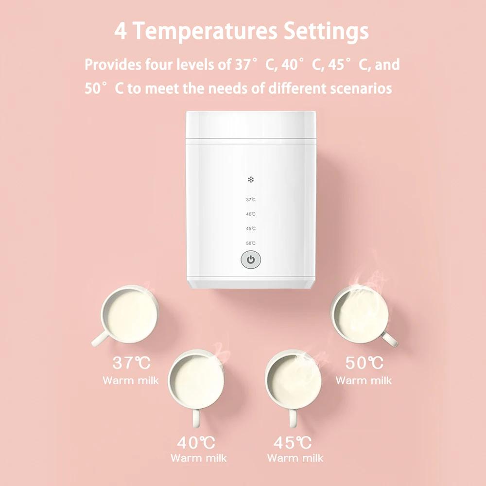 Chauffe-biberon sans fil N1, chauffe-lait portable rechargeable par USB + stérilisateur, ensemble de