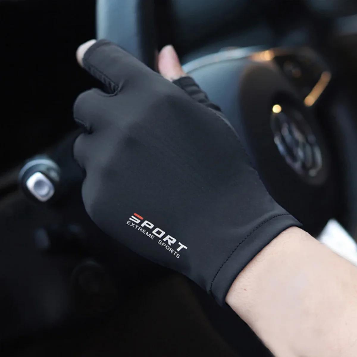 Gants de pêche pour Sport de plein air, 1 paire, écran tactile, équipement de protection fin Anti Uv