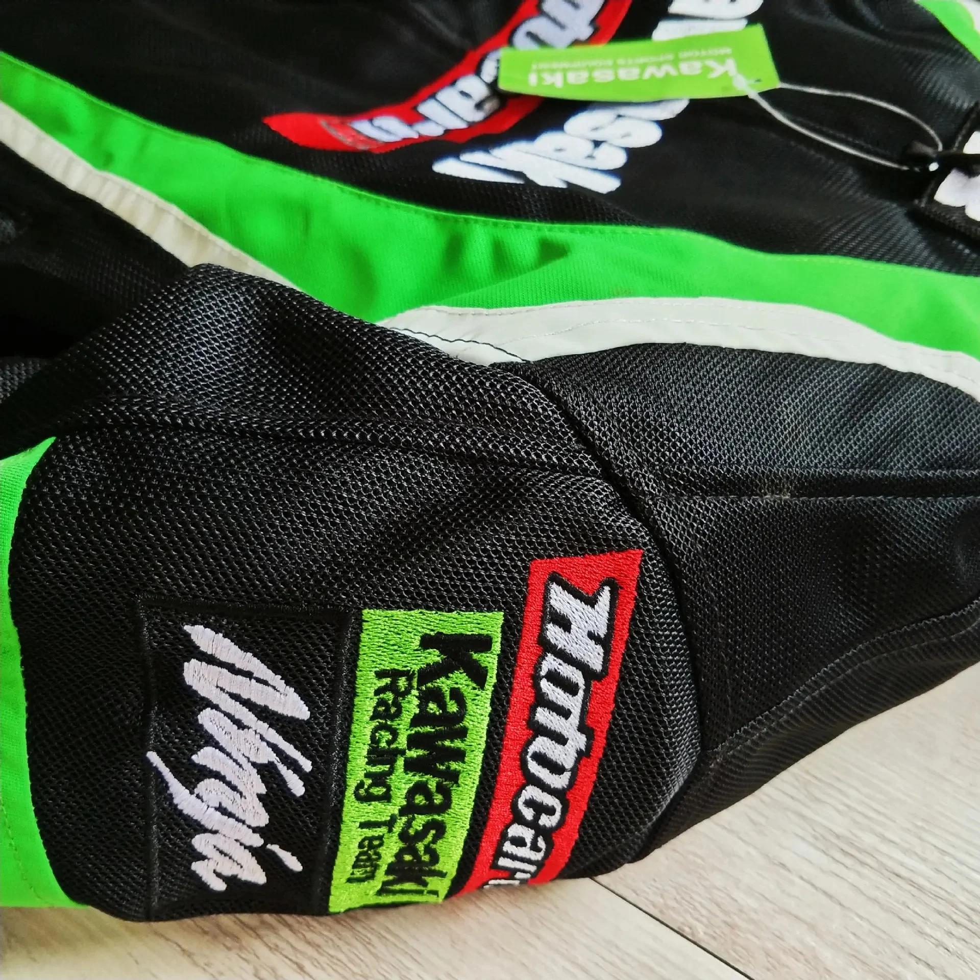 Nouvelle combinaison de moto tout-terrain Kawasaki, veste de course anti-chute, coupe-vent, veste ch
