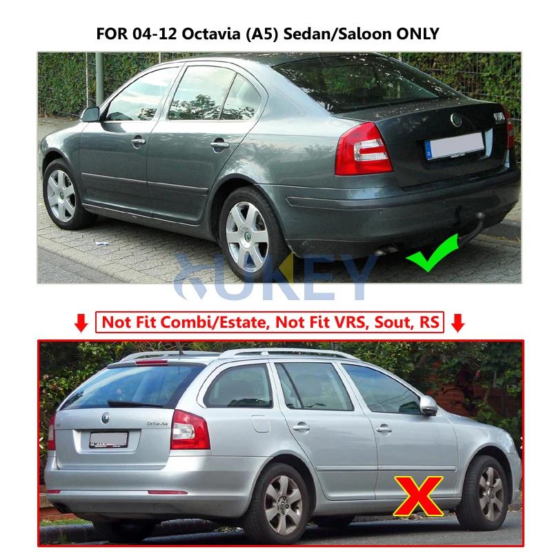 Jeu de garde-boue de voiture pour Skoda Octavia 2, A5 Saloon Estate Chlor2005-2007, 2008, 2009, 2010
