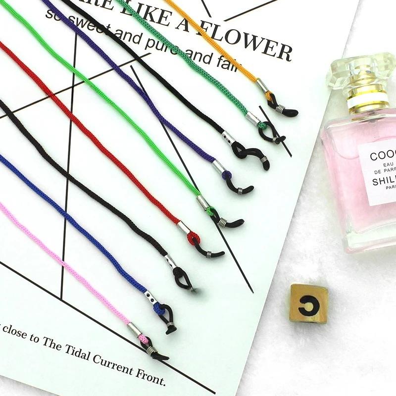 12 pièces-1ensemble lunettes lanière mode coloré Nylon lunettes corde lunettes de soleil lunettes de