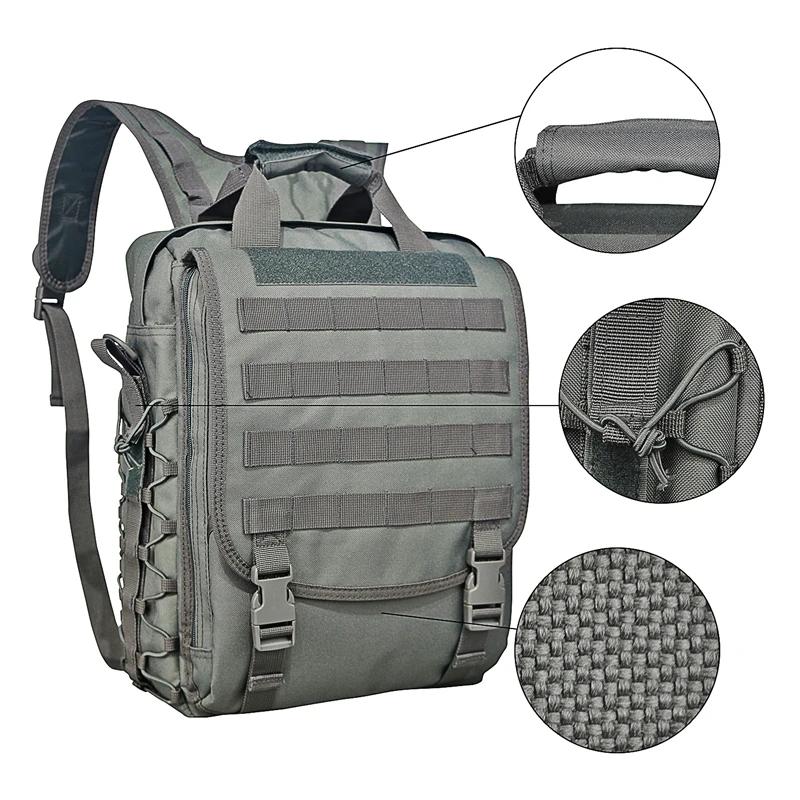 Sac à dos pour ordinateur portable Molle, sacs DulMessenger, sac banane, ceinture, épaule, camping, 