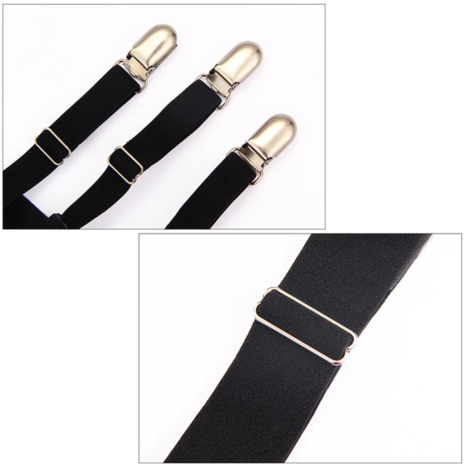 Porte-jarretelles GNE confortable pour femme, bretelles de verrouillage pour chemise, clips d'escali