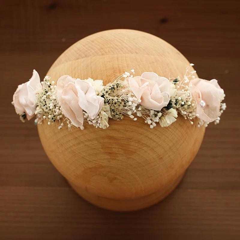 Accessoires de photographie pour bébé, pleine lune, bandeau à fleurs artificielles, décoration, couv