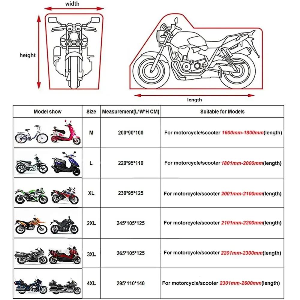 Juste de moto étanche, toutes saisons, anti-poussière, protection UV, 190T, housse de vélo de course