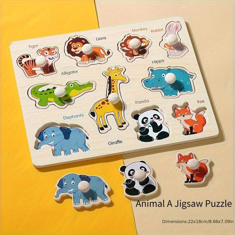 Planche de puzzle pour débutant, géométrie d'éducation précoce Montessori, développement de puzzle à