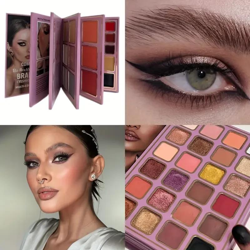 Palette de fards à paupières à paillettes, 78 couleurs, mat, imperméable, Collection de fards à paup
