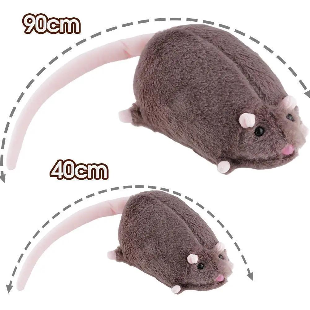 Peluche Souris Mignonne 40/90cm, Poupée Rat sur Branche Florale Géante, Figurine Animale Douce de De