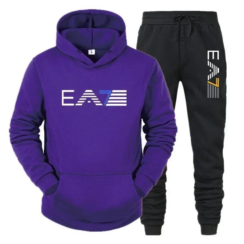 Ensemble de vêtements de sport pour hommes, ensemble deux pièces + pantalon à la mode et décontracté