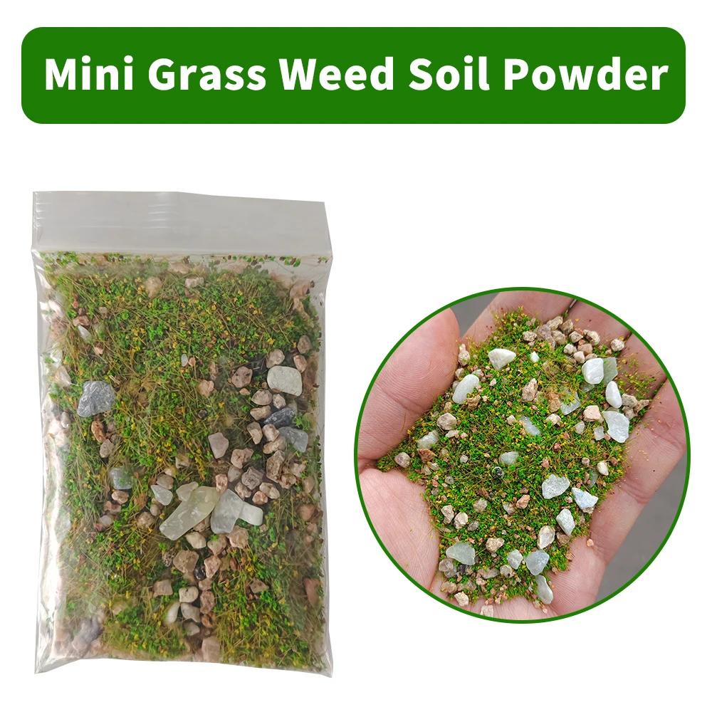 1.058 oz/sac bricolage modèle mélangé avec poudre d'herbe de pierre, simulation de pelouse, aménagem