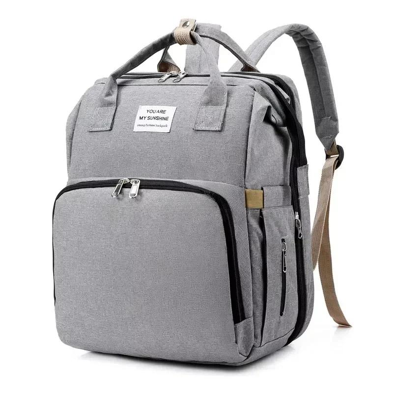 Sac à couches pliable, sacs de lit pour bébé, sac à dos de voyage pour berceau avec Station à langer
