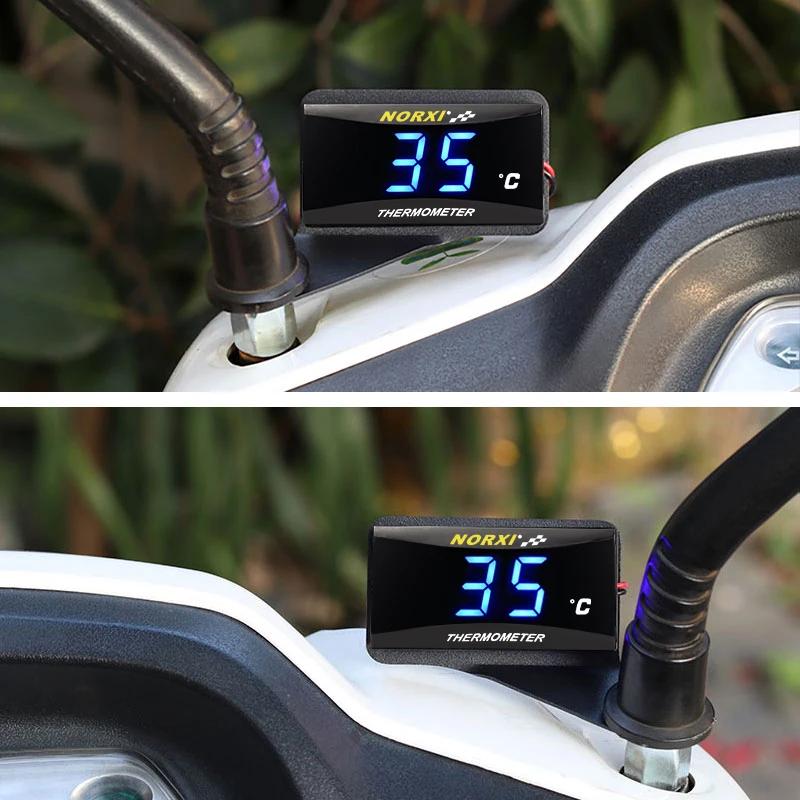 Thermomètre de moto température de l'eau Mini compteur norxi pour XMAX250 300 NMAX CB 400 CB500X cap