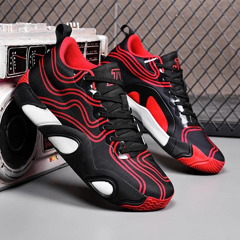 Chaussures de basket-ball pour hommes et femmes en automne et en hiver, antidérapantes, résistantes 