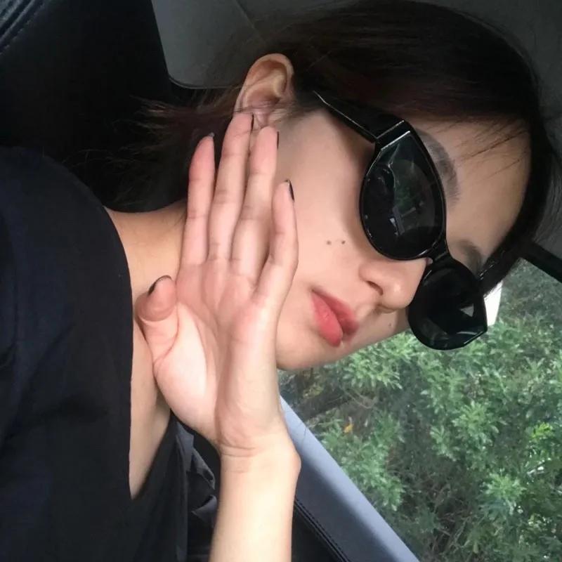 Nouveauté petites lunettes de soleil œil de chat femmes ovale Vintage marque elliptique carré lunett