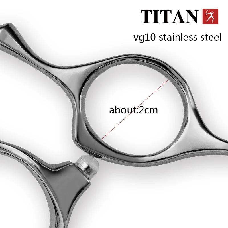 Titan ciseaux de coiffure professionnels ciseaux de coiffeur 6.0 pouces vg10 acier inoxydable coupe 