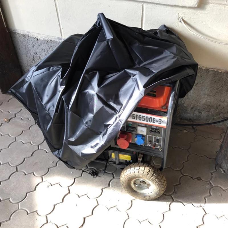 Housse de générateur noire de 3 tailles, housse de Protection coupe-vent, abri auvent, tissu Oxford 