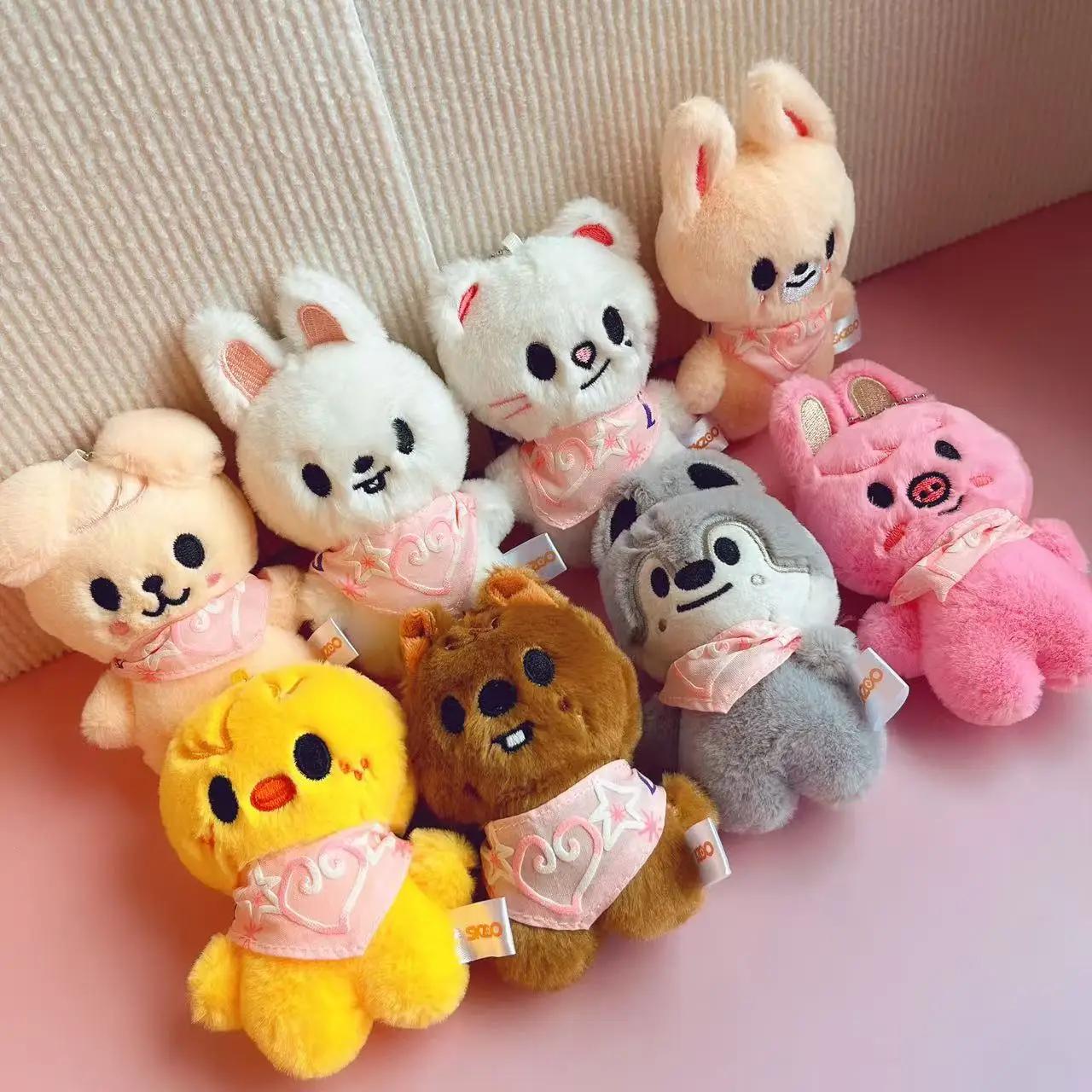 SKZOO – porte-clés en peluche pour enfants errants, écharpe d'eau, oeil de haricot Li Longfu, penden