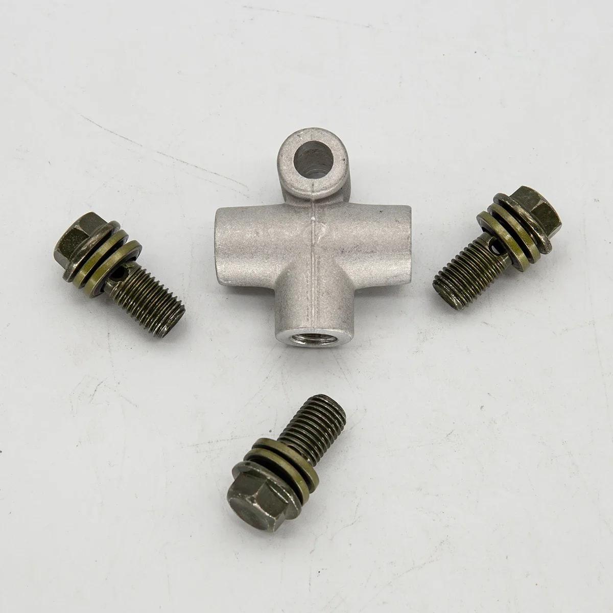 Connecteur de raccord de tuyau de frein hydraulique, adaptateur en T à 3 voies pour ATV Kart M10 X 1