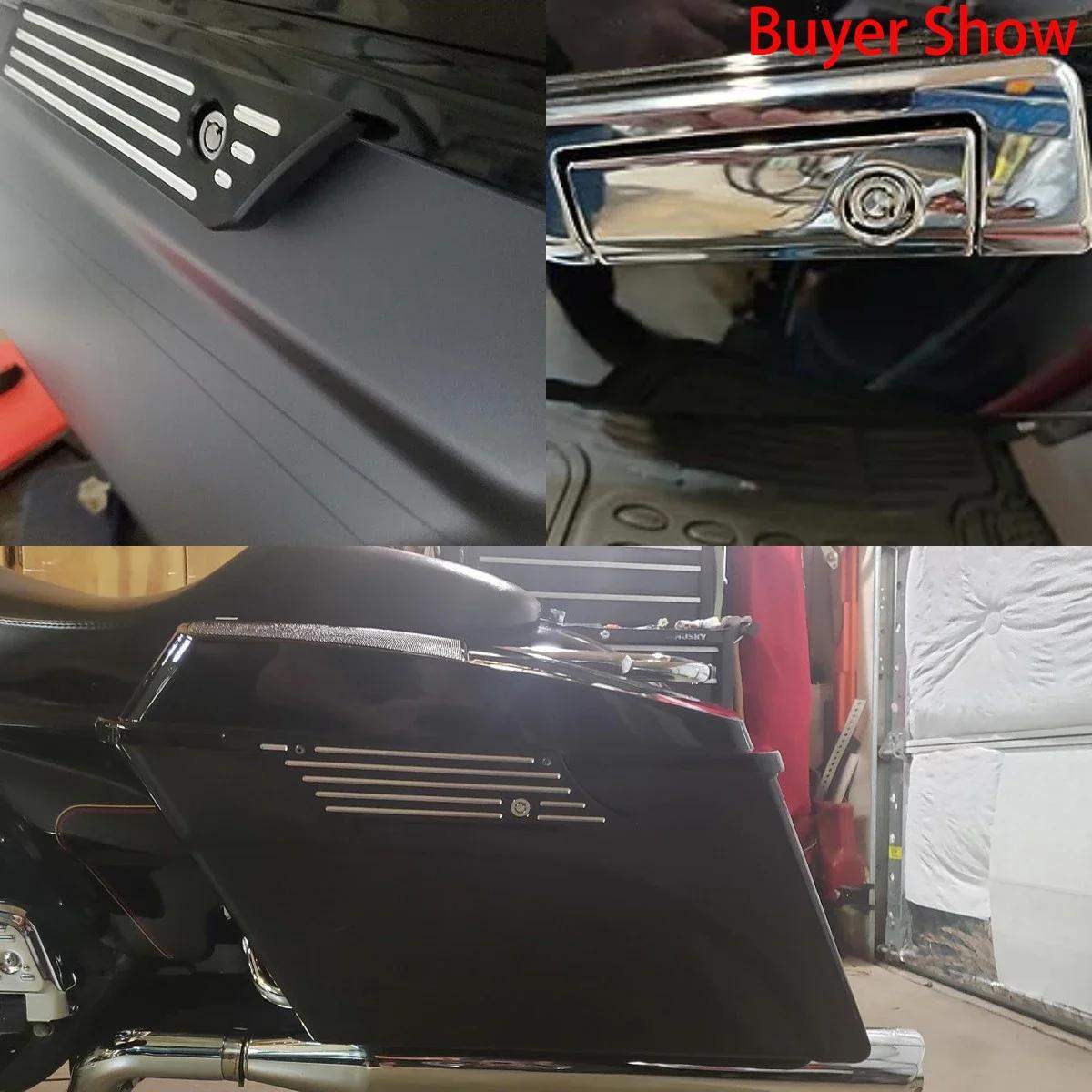 Serrure de sacoche de moto avec jeu de 2 clés, pour Harley Touring Electra Street Glide Road King FL