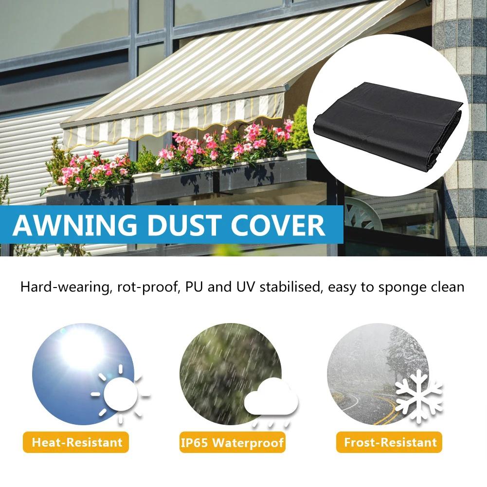 Housse de protection pour auvent de Patio, 7 tailles, sac de rangement pour hangar de pluie, Patio, 