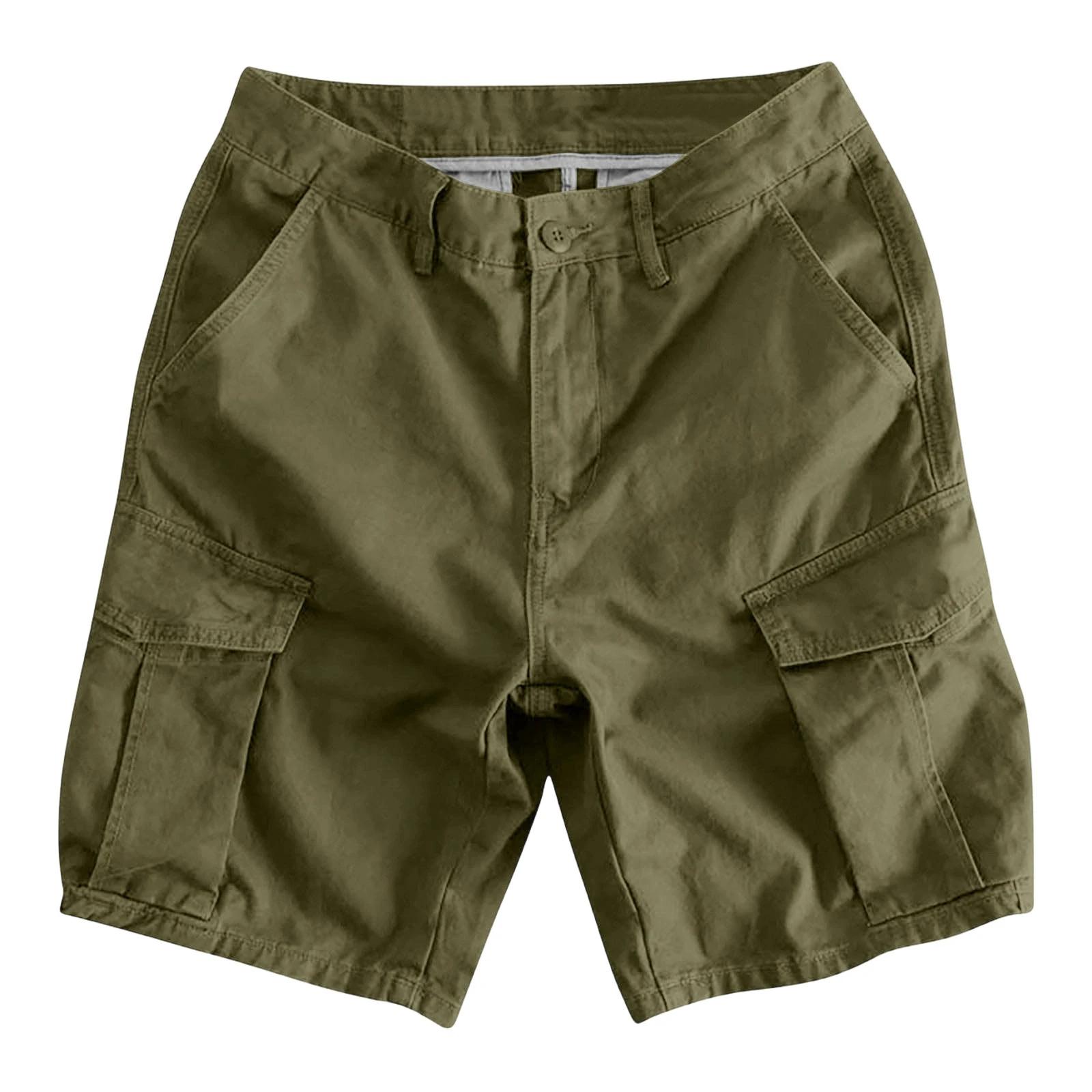 Shorts cargo d'été pour hommes, décontractés et élégants, shorts athlétiques à jambe droite, plusieu