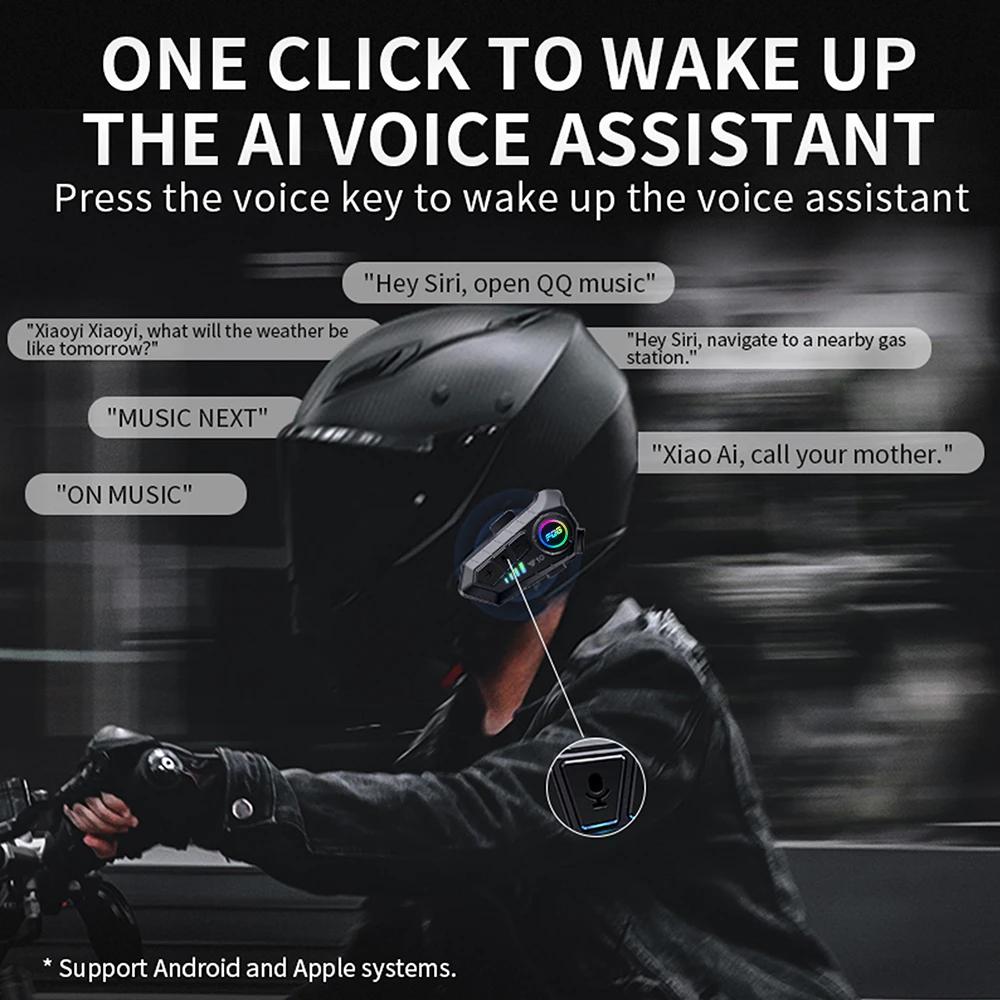 X3/Y10 casque de moto casque Bluetooth 5.3 contrôle vocal moto sans fil mains-on parlant casque étan