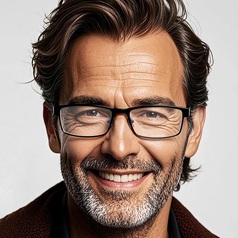 Lunettes de lecture en acier inoxydable de haute qualité pour hommes et femmes, presbytes, à la mode