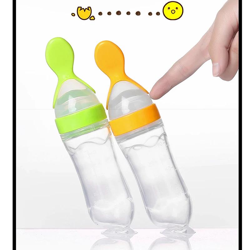 cuillere bebe vaisselle enfant couverts enfant cuillere bebe silicone biberon cuillère bébé Biberon 