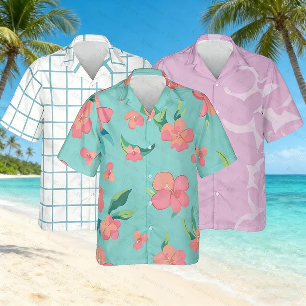 Chemise Hawaïenne 2026 inspirée du chasseur, chemise Hawaïenne pour jeunes, chemise de cosplay Abby 