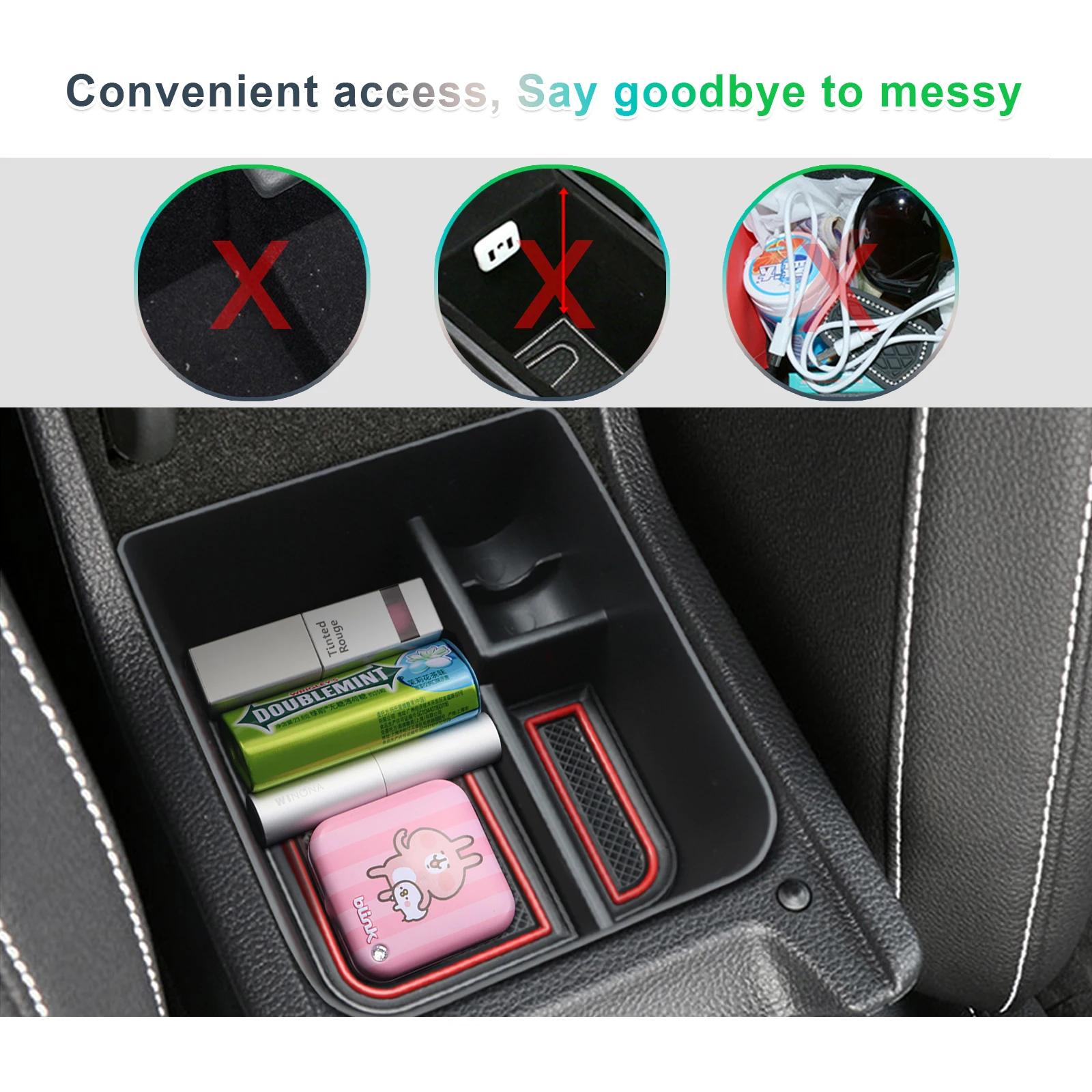 RUIYA Boîte de rangement pour accoudoir de voiture pour Seat Ibiza Typ 6F / Arona SUV 2020-2025 Cont