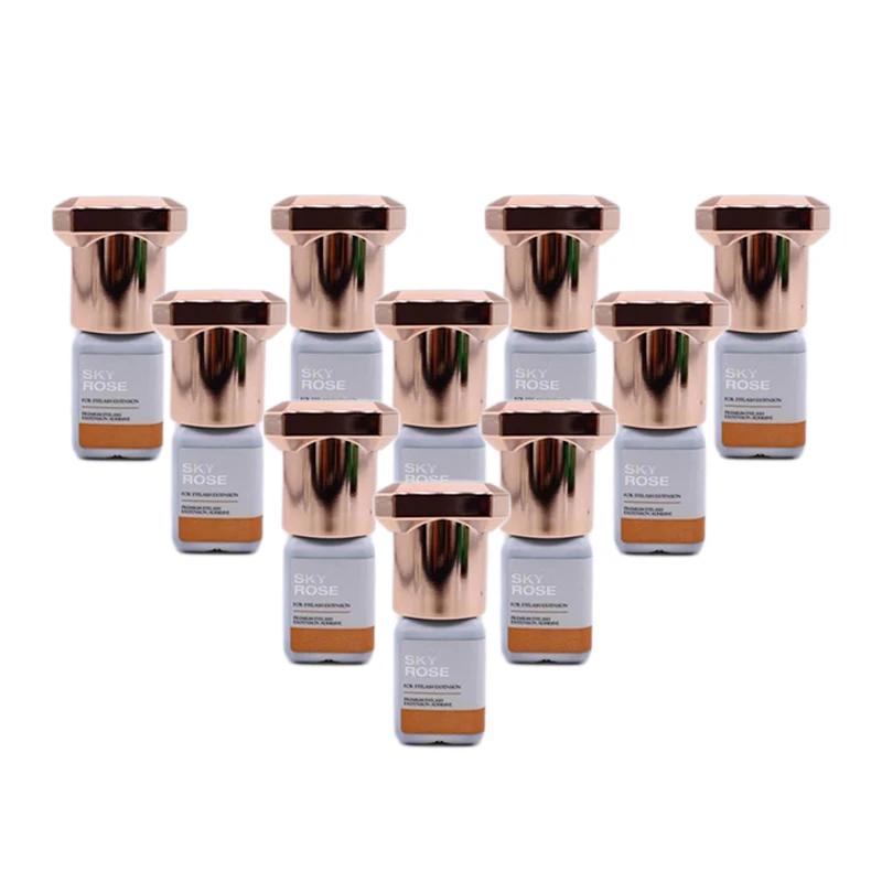 Colle Rose ciel originale coréenne, 10 bouteilles, fournitures d'extension de cils, 5ml, outils de m